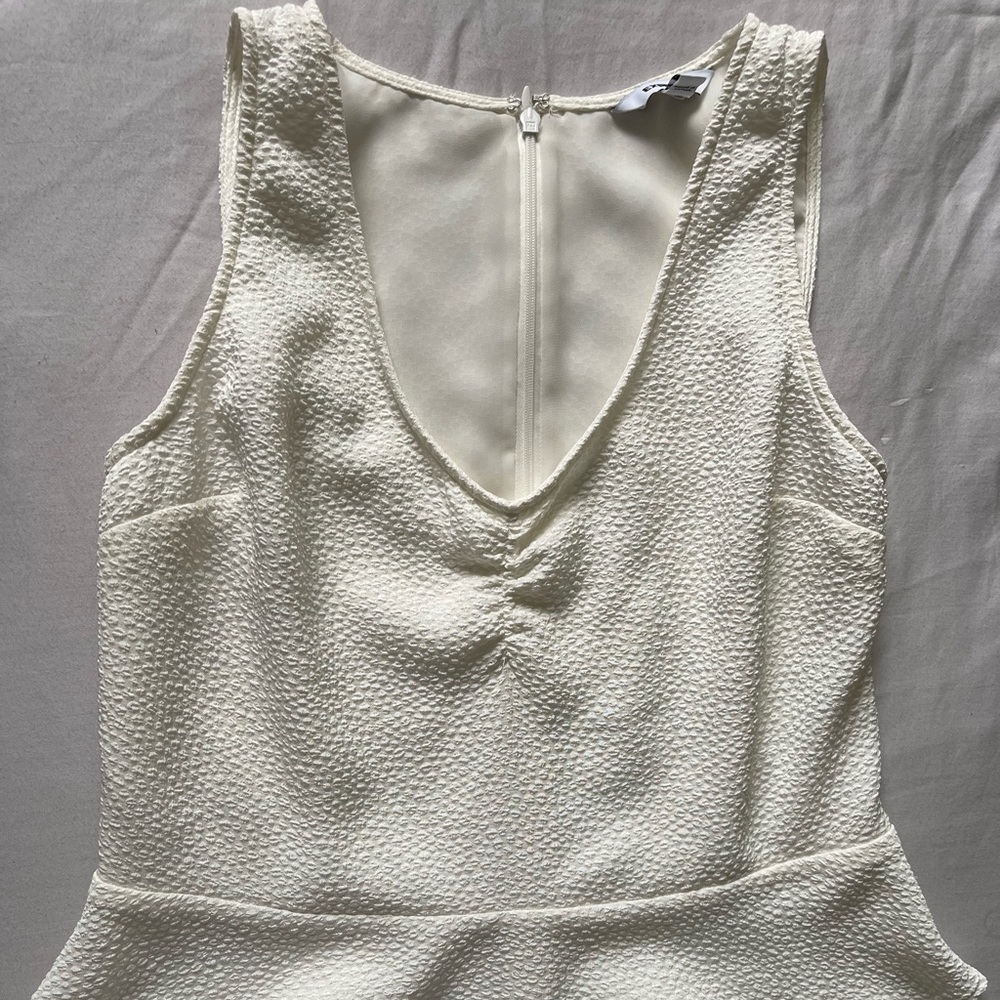 Express White Peplum Shirt